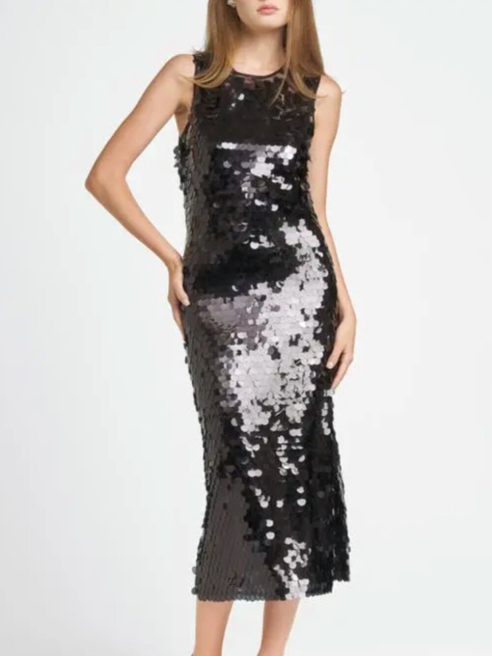 WAYF x Chérie Madeleine Danse Sequin Midi Dress